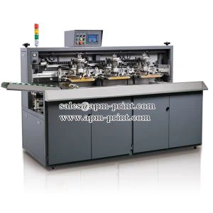 SG104 Impresora de pantalla de botella de vidrio de cuatro colores de alta precisión con Shuttle