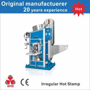 Máquina de estampado en caliente para líneas de tapa